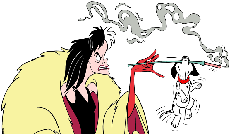 Back To 101 Dalmatians Clip Art Menu - Cruella De Vil Puppies - Png Download (786x460), Png Download
