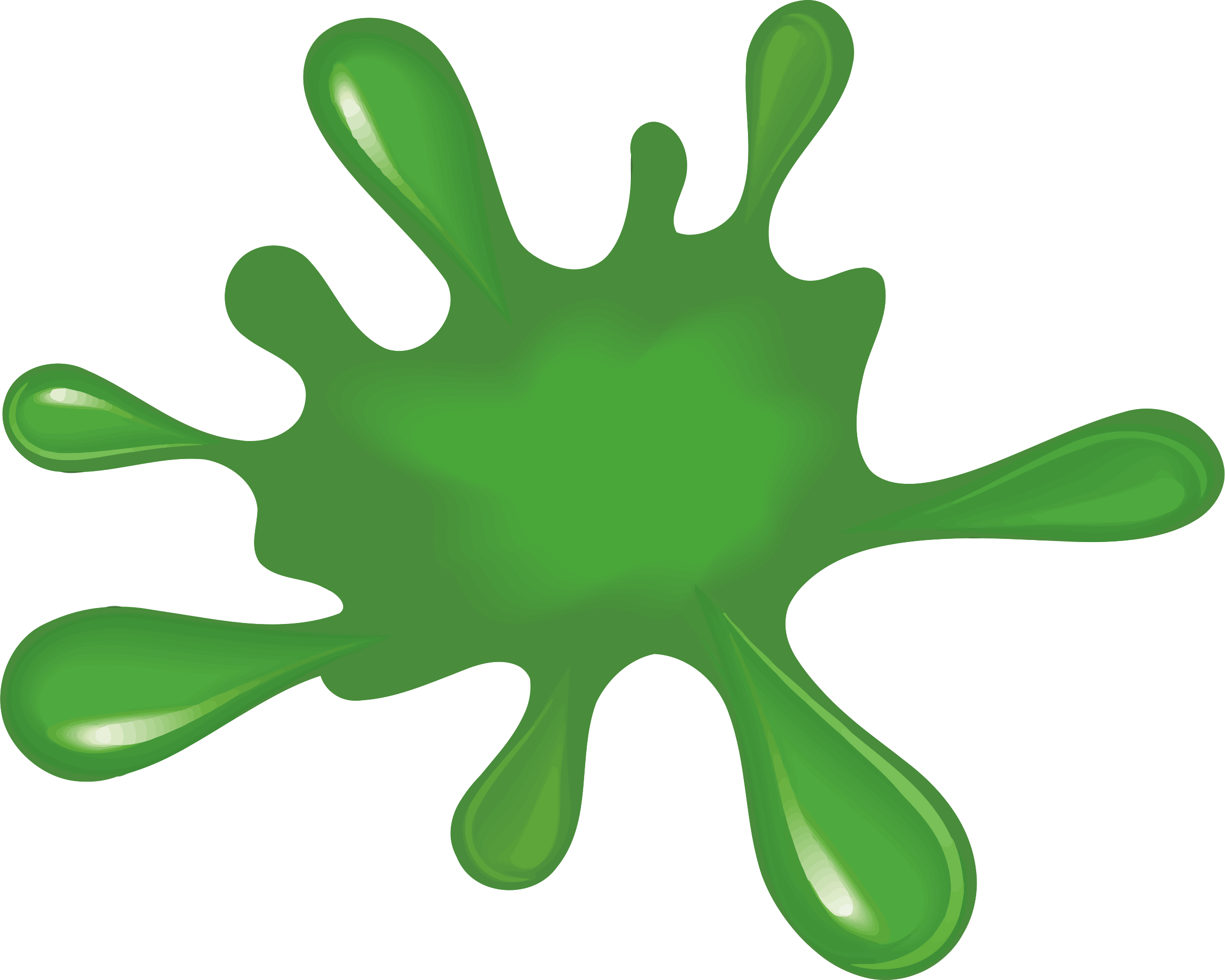 Paint Zazzle Bahan Pigment Color Green Paint Splotch Clipart Png