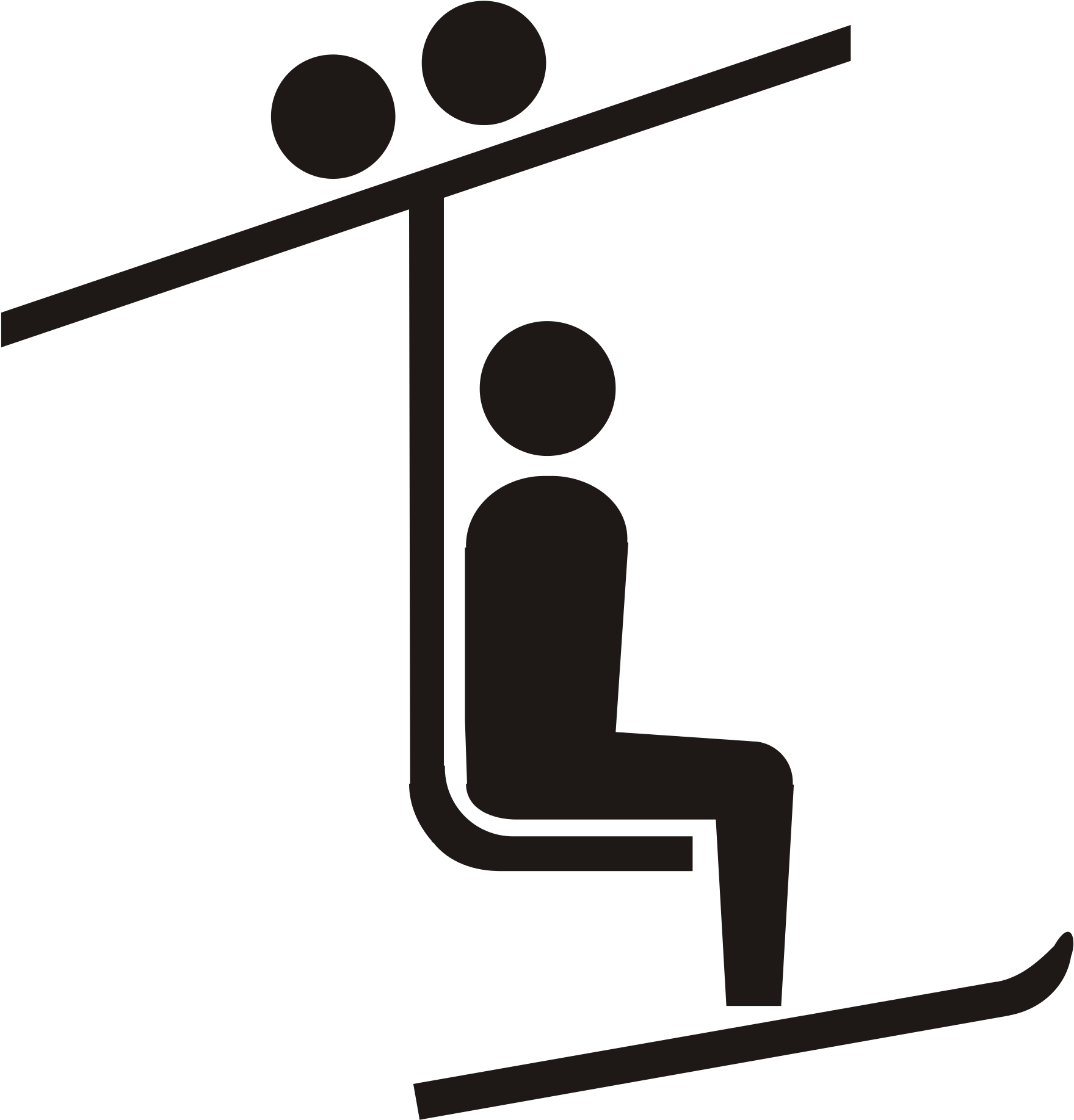 Open - Ski Lift Logo Clipart (2000x2000), Png Download