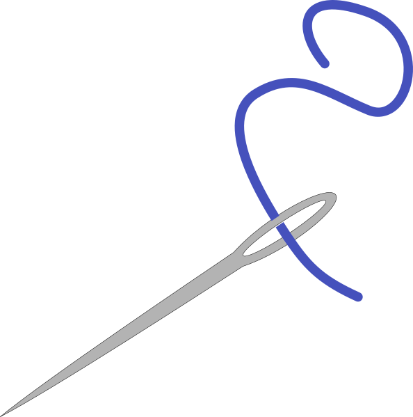 Image Freeuse Clipart Knitting Needles - Sewing Needle - Png Download (594x599), Png Download