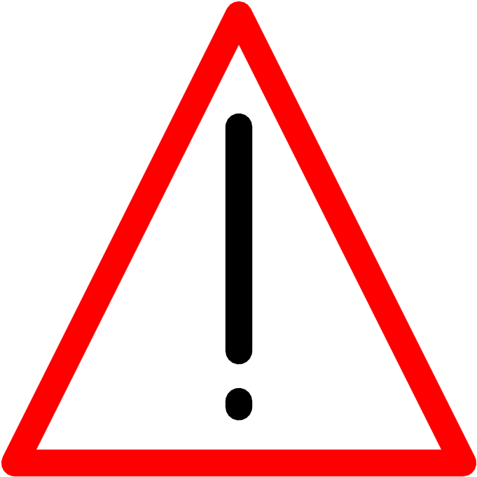 Warning Sign Clipart - Png Download (600x600), Png Download
