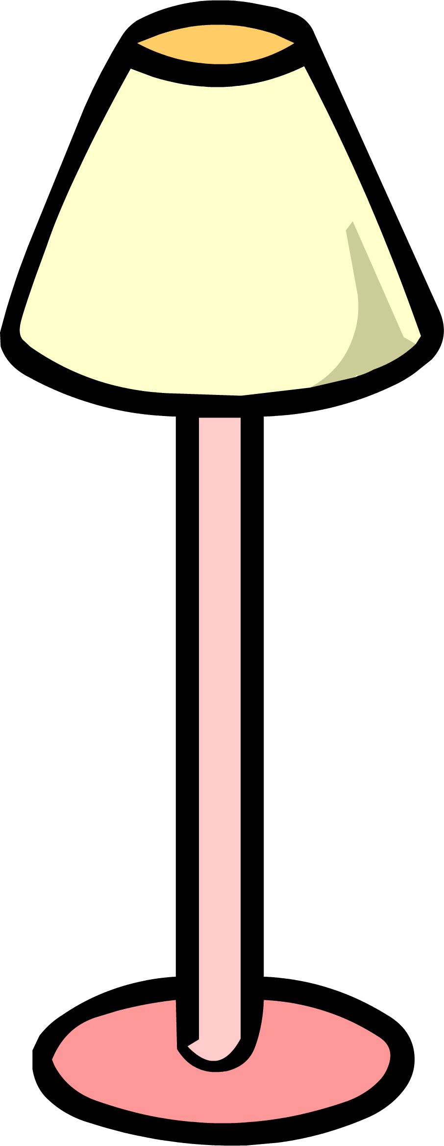 Pink Lamp - Lamparas Club Penguin Clipart (906x2336), Png Download