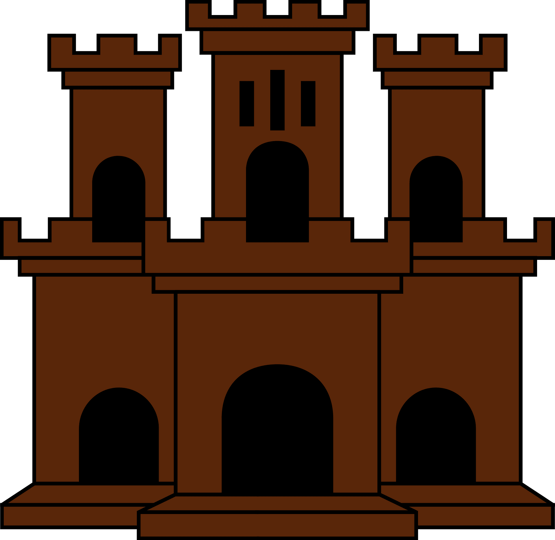 Castle Medium Image Png - Gibraltar Flagga Clipart (800x779), Png Download