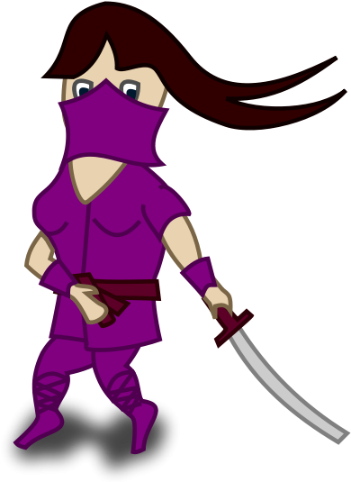 Ninja Clip Art - Png Download (500x686), Png Download
