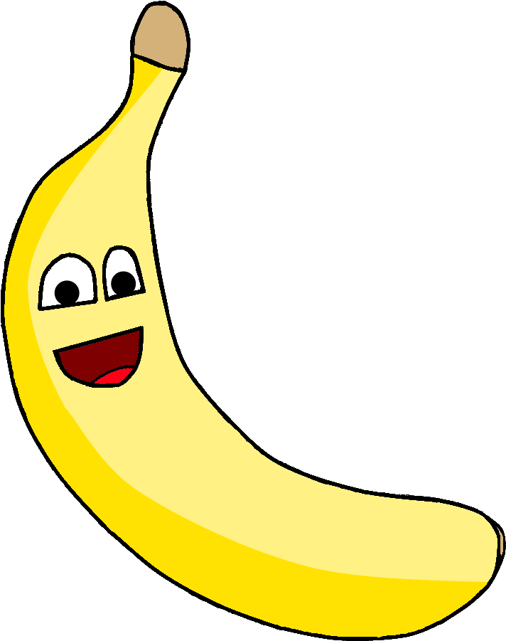 Happy Banana Png Clipart (784x952), Png Download