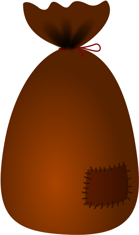 Treasure Clipart Sack - Brown Bags Clip Art - Png Download (485x800), Png Download