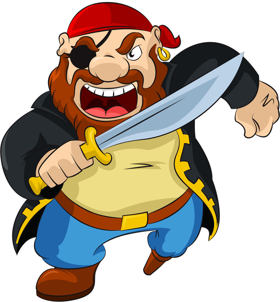 Pirata Pirate Clip Art, Pirate Theme, Pirate Party, - Pirate Cartoon - Png Download (949x1024), Png Download