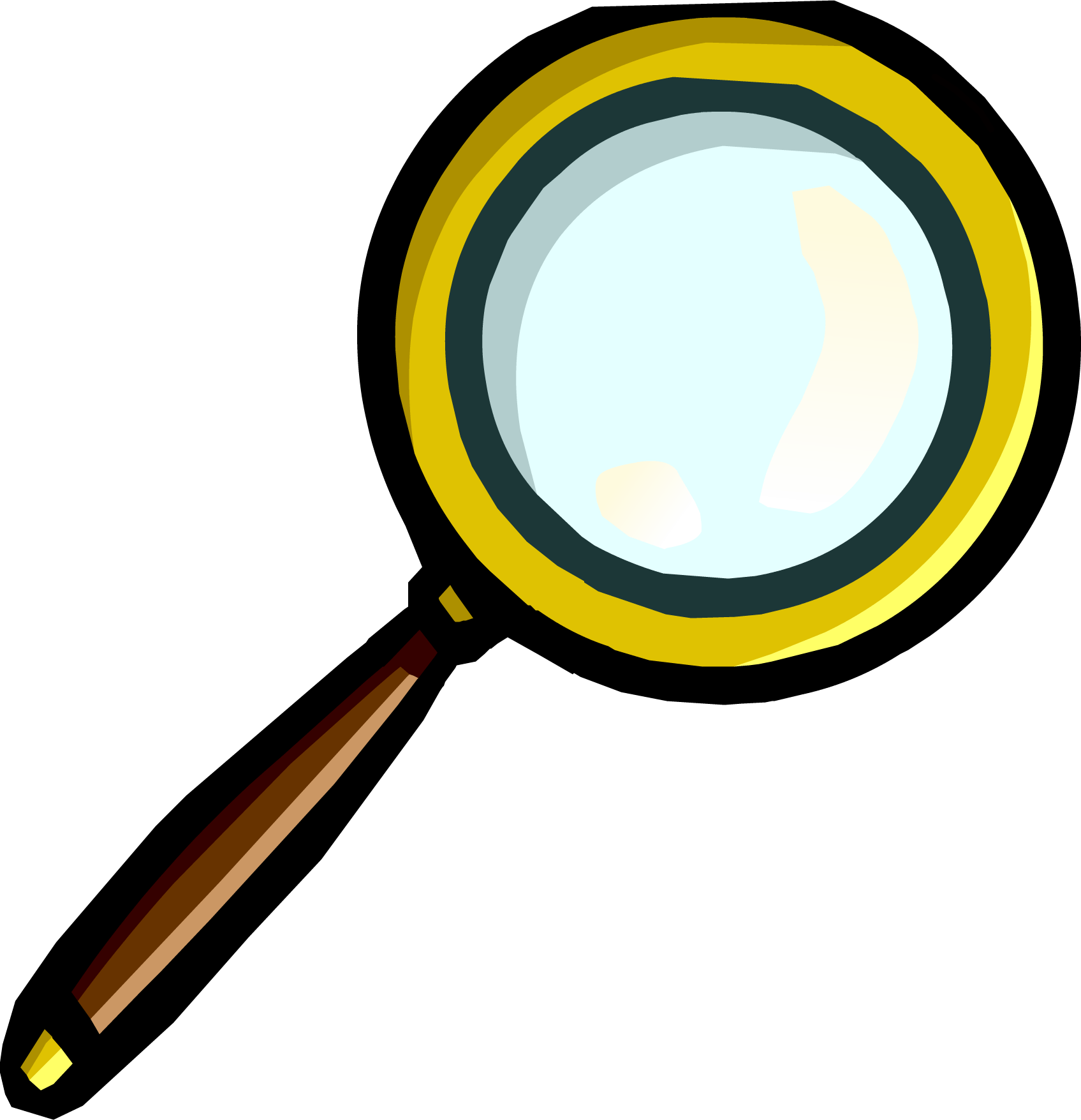 Club Penguin Wiki - Magnifying Glass Scavenger Hunt Clipart (844x866), Png Download