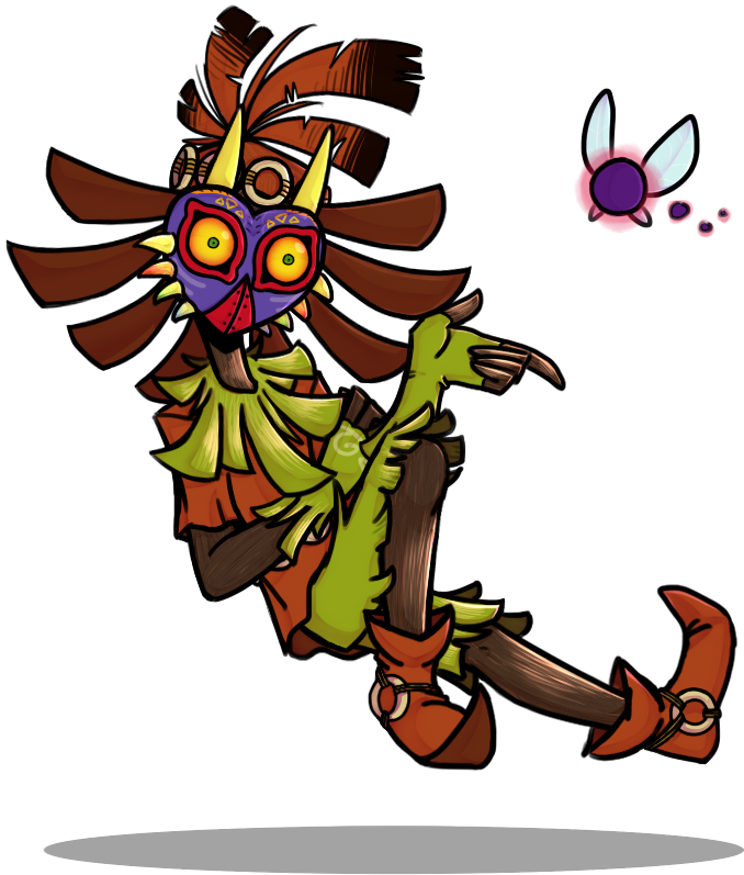 Skull Kid Doodle By Thepunkcat - Doodle Clipart (750x800), Png Download