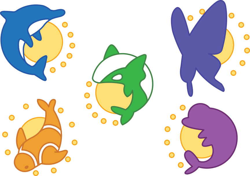 Aren't They Cute Asahi And Ikuya's Animals Are So Cute - Dolphin Clipart (864x610), Png Download