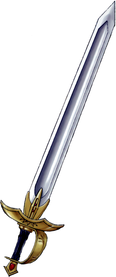 Official Artwork Of The Meisterschwert From The Tcg - Fire Emblem Sieglinde Sword Clipart (403x959), Png Download