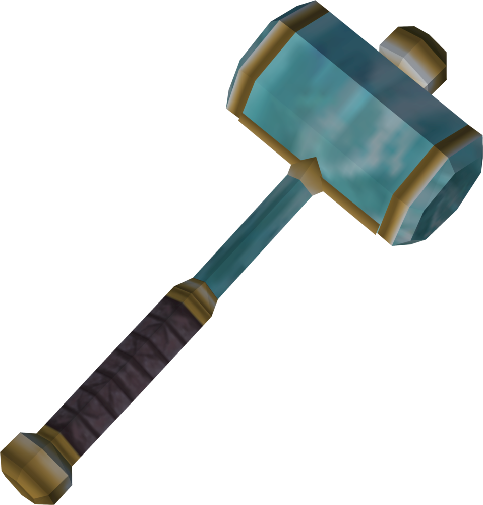 Crystal Hammer - Smithing Hammer Clipart (958x1000), Png Download