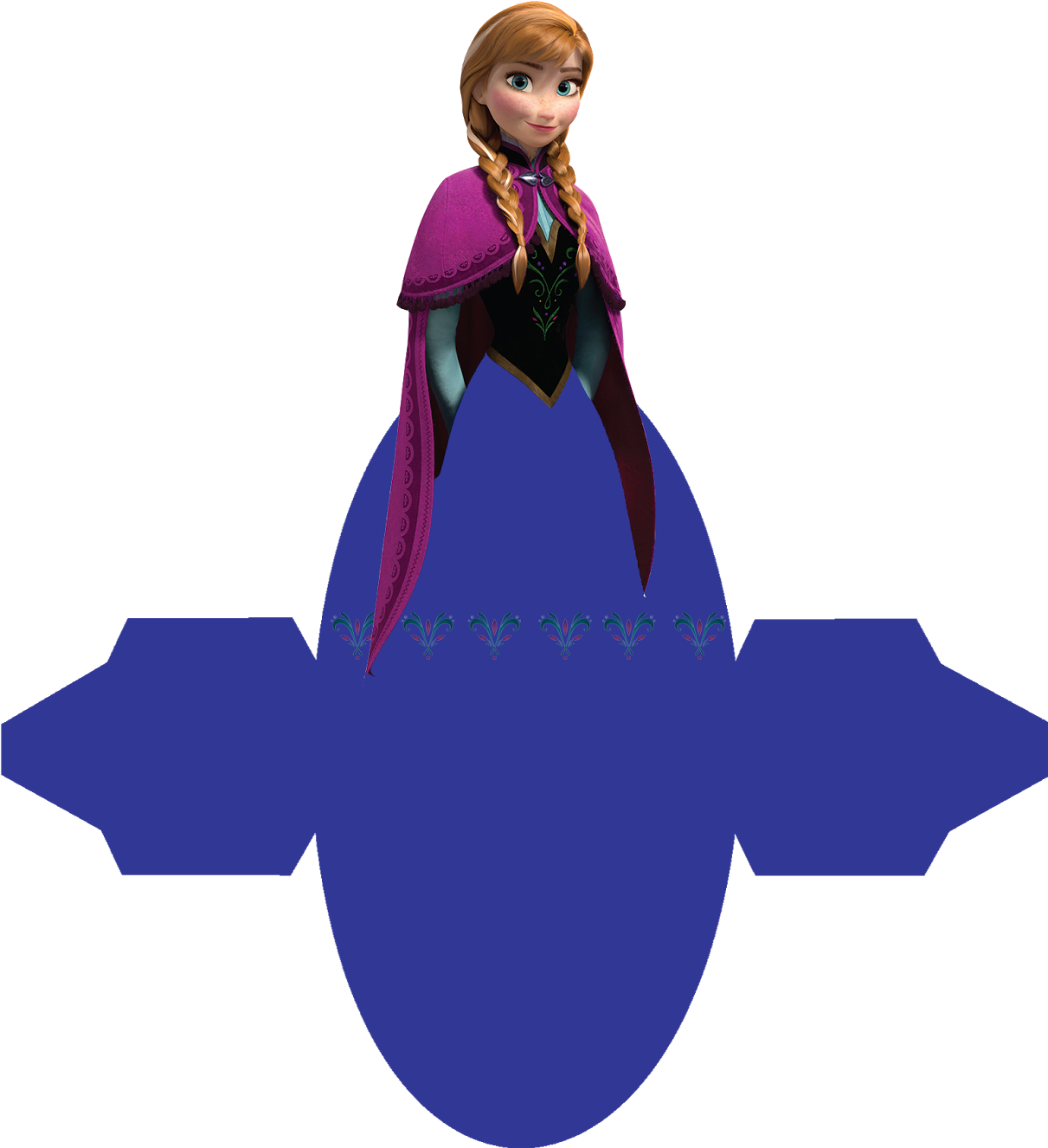 Vestido Anna, Fiesta Frozen, Frozen Party, Anna E Elsa, - Disney Frozen Anna Cardboard Cutout Clipart (1266x1600), Png Download