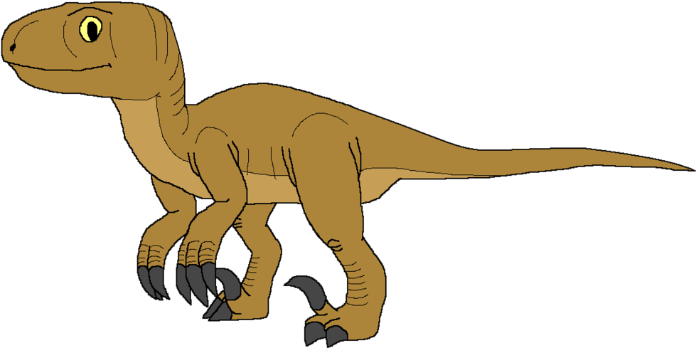 Cartoon Of Velociraptor Dinosaur Clipart (1024x531), Png Download