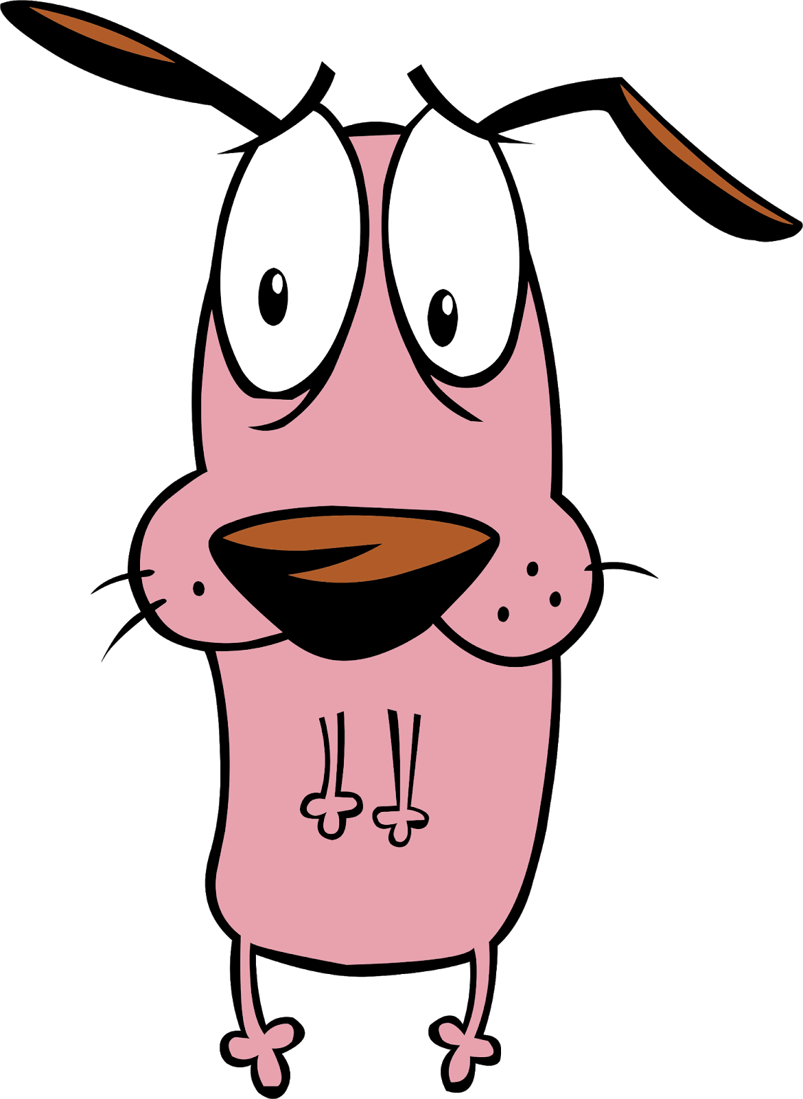 The Cowardly Dog Freepngpix - Courage The Cowardly Dog Clipart (1170x1600), Png Download