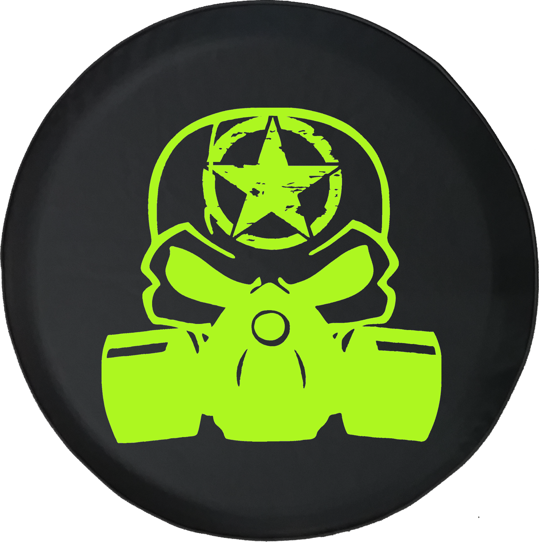 Punisher Skull Gas Mask Oscar Mike Zombie Military - Gas Mask Skull Decal Clipart (1768x1777), Png Download