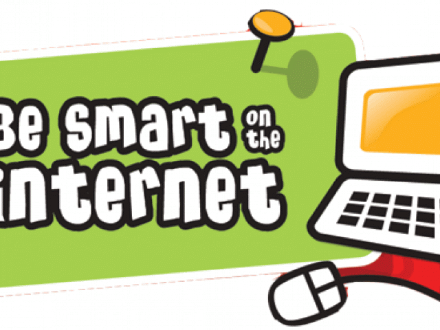Cyber Clipart Safe Internet - Smart On The Internet - Png Download (640x480), Png Download