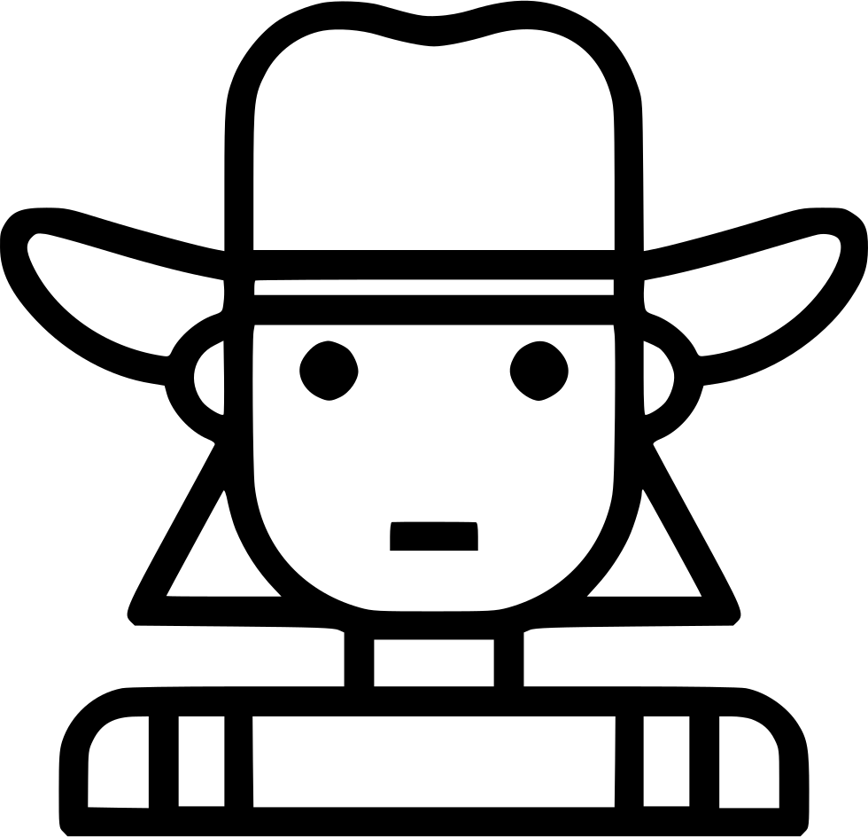 Cowgirl Clipart Svg - Icon Cowgirl Png Transparent Png (980x944), Png Download