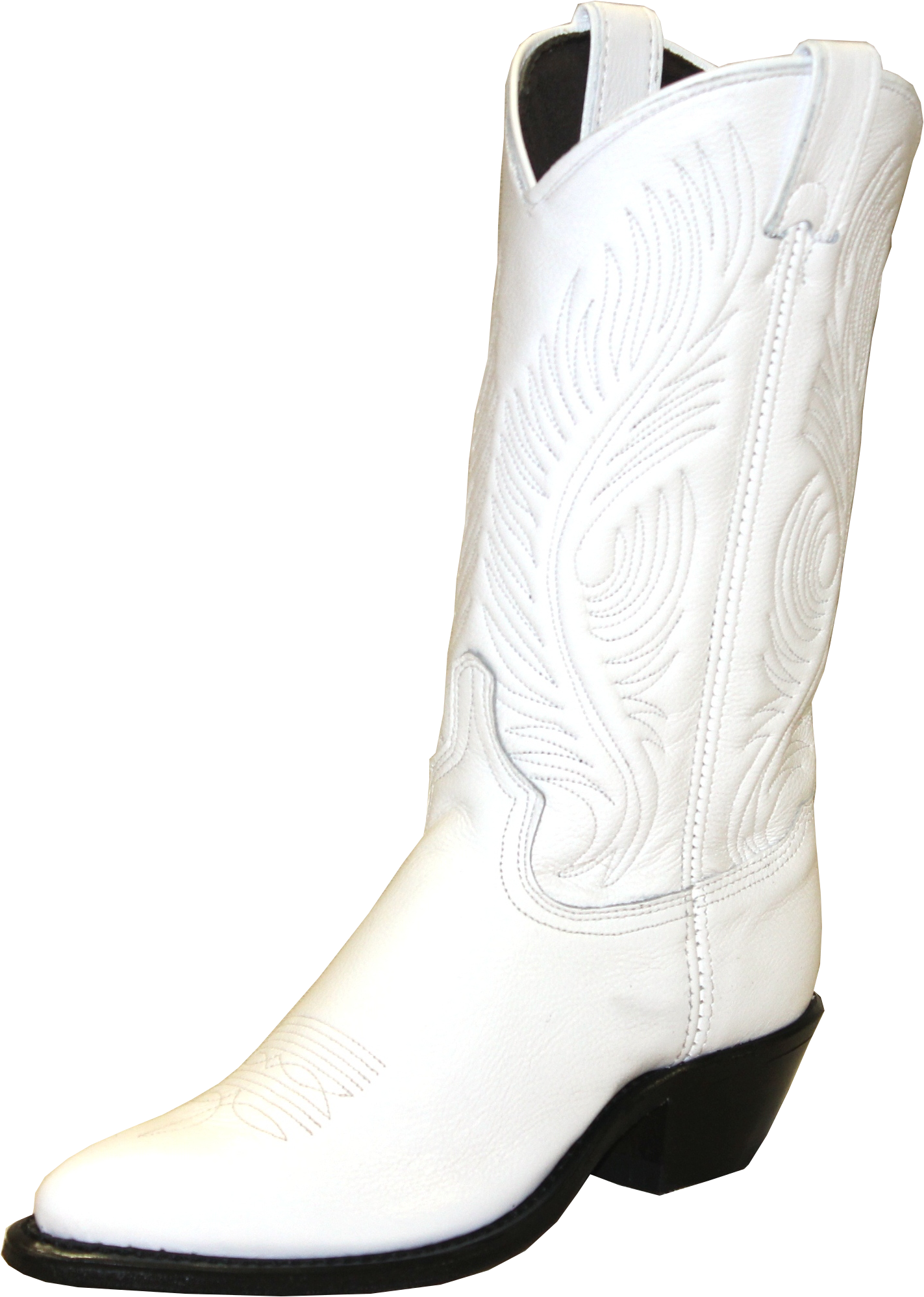 Transparent Boot White - Western Cowboy White Boots Clipart (1423x1997), Png Download