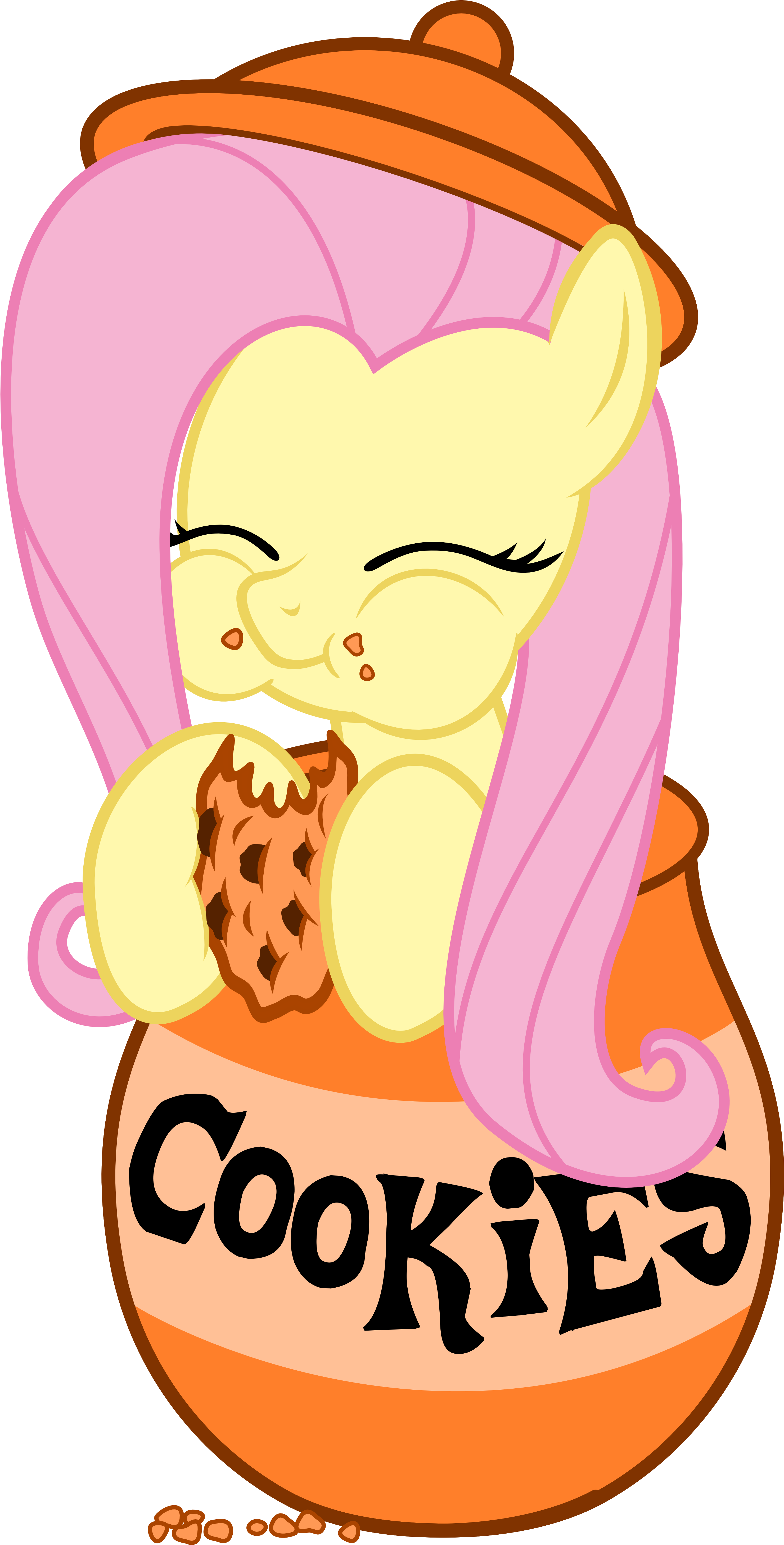 Clipart Library Stock Artist Filpapersoul Cookie Pony - My Little Pony Eating Cookies - Png Download (704x1024), Png Download