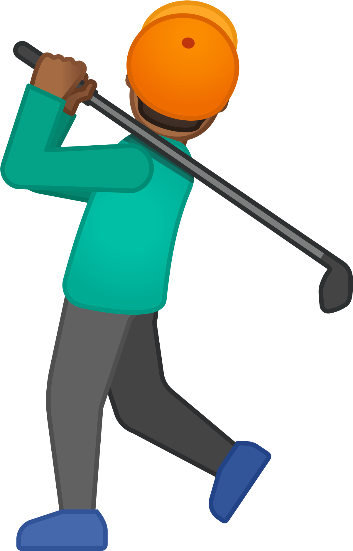 Open - Emoji Golf Clipart (2000x2000), Png Download