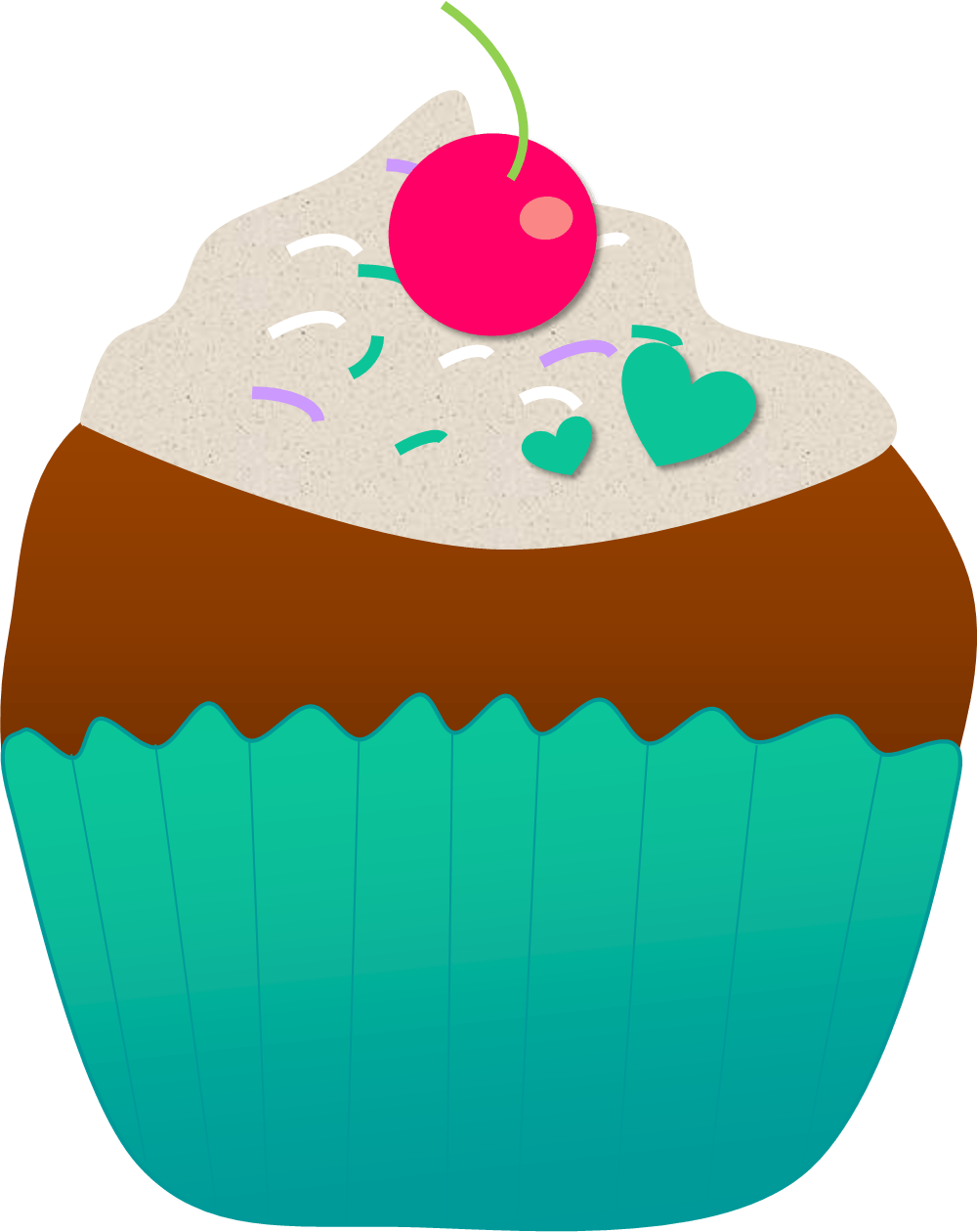 Cupcake Clipart (1000x1260), Png Download