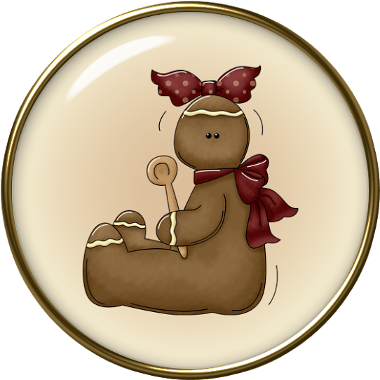 Christmas Clipart, Gingerbread Man, Views Album, Carmen - Art - Png Download (576x566), Png Download