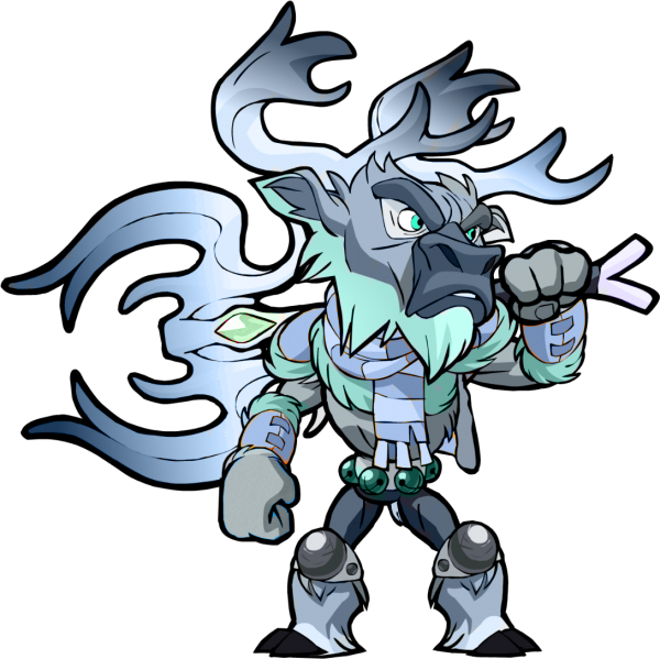 Brawlhalla Black Color - Brawlhalla Christmas Skins Clipart (600x599), Png Download