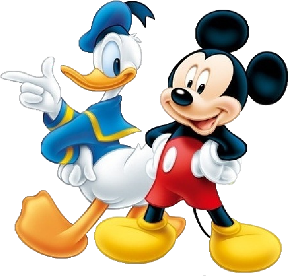 Disney Face Characters - Mickey Mouse Y Donald Clipart (600x600), Png Download