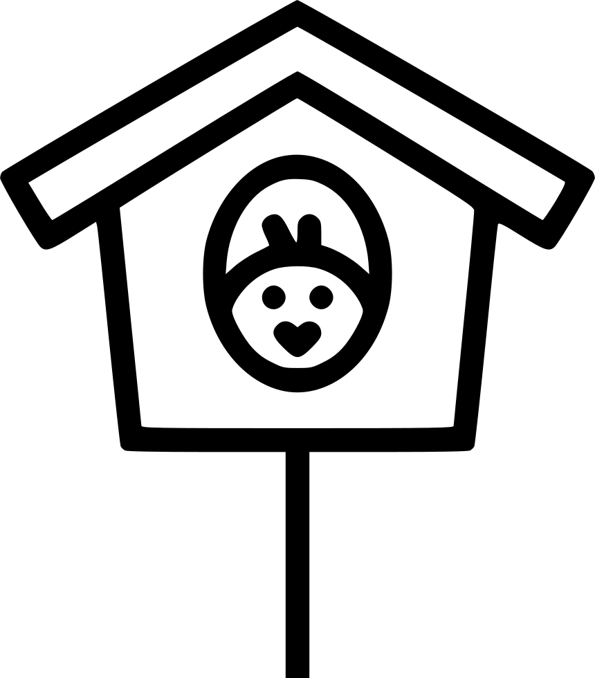 Birdhouse Nest Chicken Chickling Home Comments - Scalable Vector Graphics Clipart (860x980), Png Download