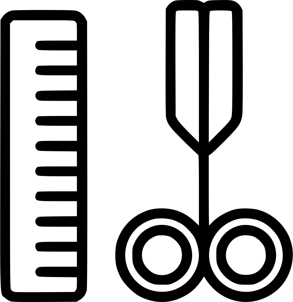 Scissors And Comb Comments Clipart (950x980), Png Download