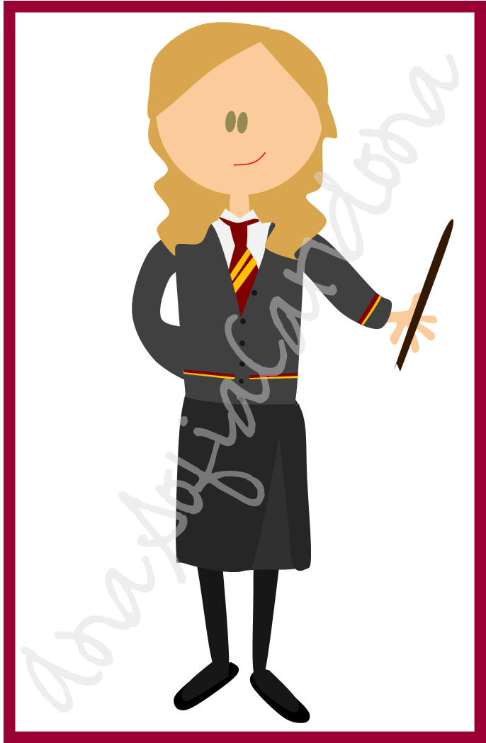 Hp Hermione - Hermione Granger Clipart (850x1225), Png Download