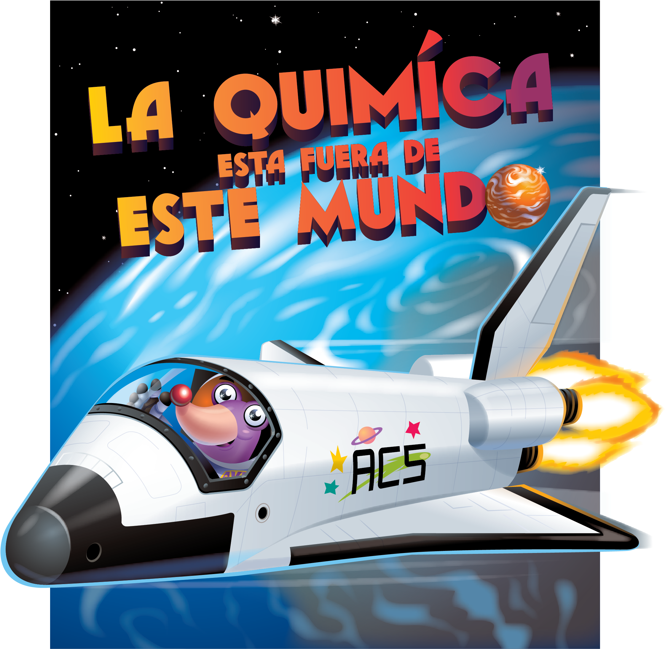 Space Chemistry Spanish Cover Art - National Chemistry Week 2018 Clipart (2550x3300), Png Download