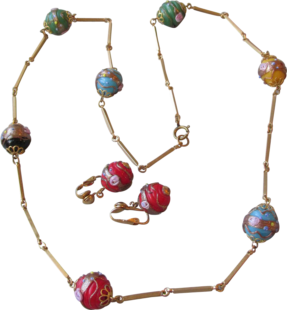 Vintage Multi Color Big Venetian Art Glass Wedding - Gemstone Clipart (1074x1074), Png Download