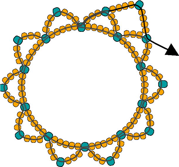 Netted Bezel - Bead Clipart (617x617), Png Download