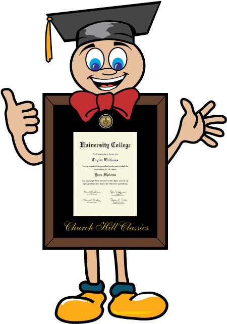Diploma Clipart Graduation Certificate - Frankie The Diploma Frame - Png Download (612x792), Png Download