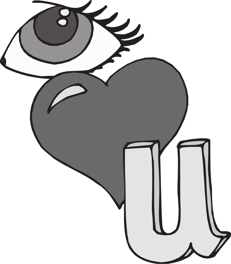 Clown Clipart Adjective - Eye Love You - Png Download (768x880), Png Download