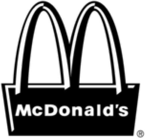 Download Mcdonalds Clipart Black And White - Mcdonalds Logo Black And