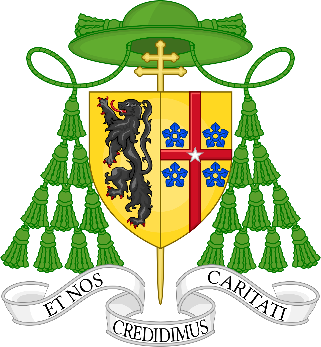 Arms Of Archbishop Marcel-françois Lefebvre, C - Coat Of Arms Cardinal Wuerl Clipart (1280x1384), Png Download