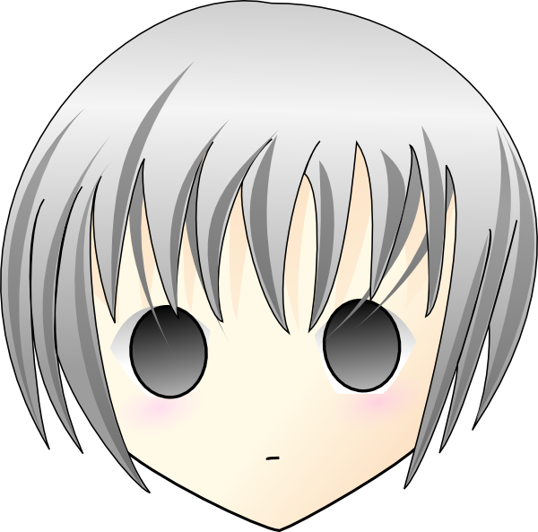 Anime Chibi Boy Face Clipart (600x593), Png Download