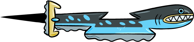 Electric Eel Magisword - Mighty Magiswords Electric Eel Magisword Clipart (768x404), Png Download