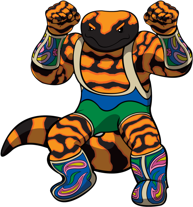 Gila Wrestler Clipart (1000x773), Png Download