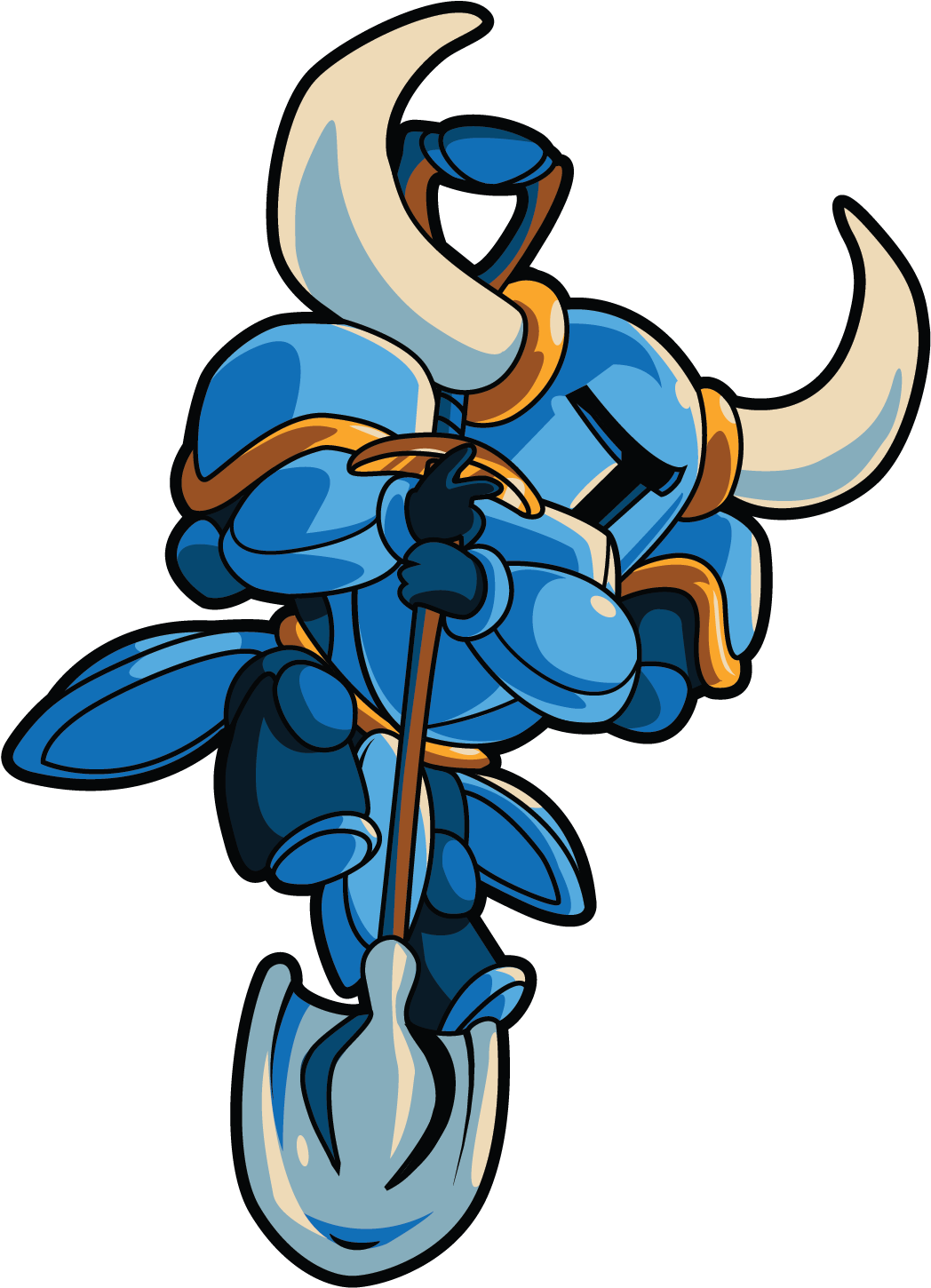 Down - Air Attack - Shovel Knight Down Shovel Clipart (1186x1550), Png Download