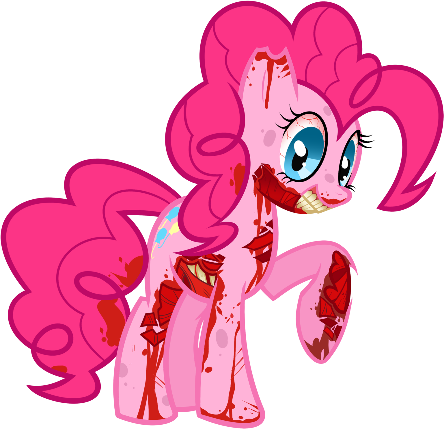 Pinkie Pie Funny Clipart (1600x1588), Png Download