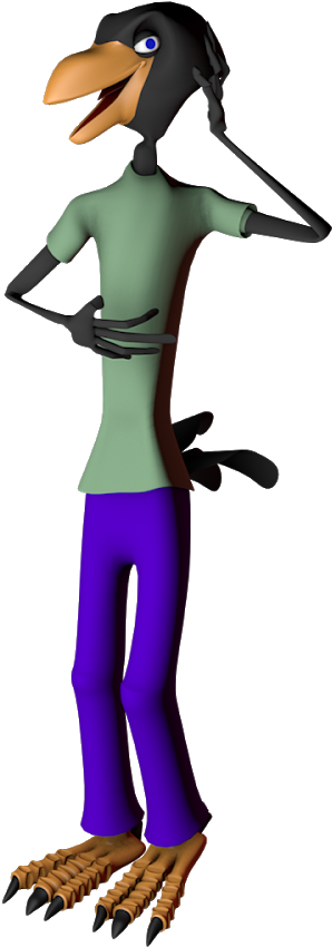 New Crow And Cast Of Characters - Cartoon Clipart (1600x900), Png Download