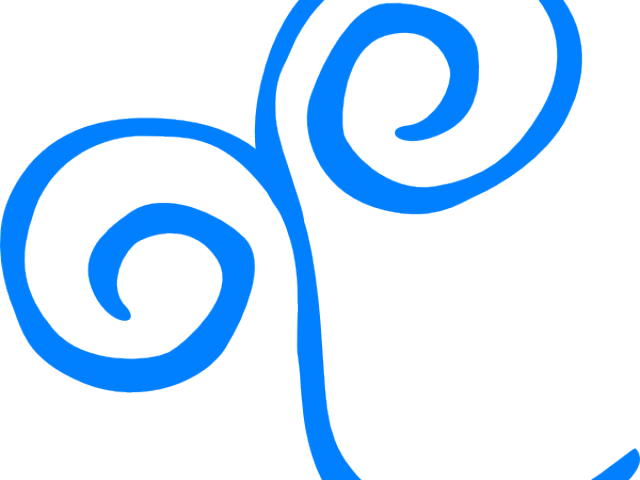 Swirls Clipart Simple Blue - Png Download (640x480), Png Download