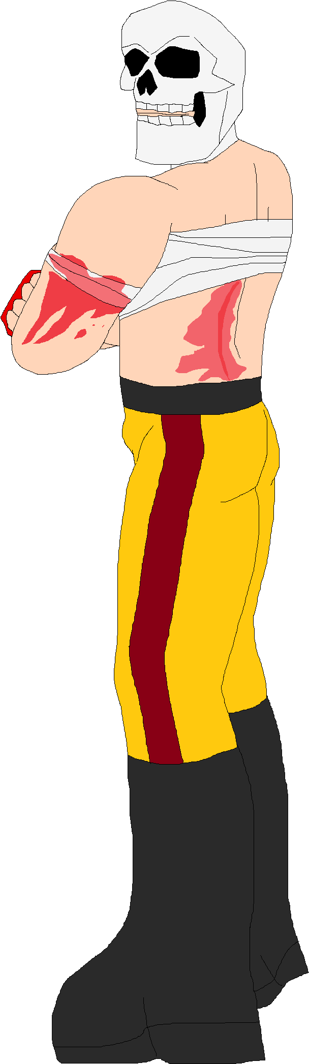 Skull Face - Illustration Clipart (654x2095), Png Download