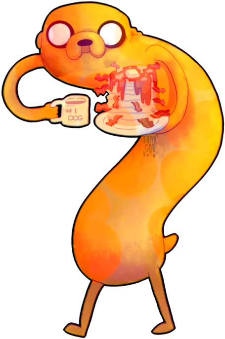 Makin' Bacon Pancakes - Cartoon Clipart (500x711), Png Download