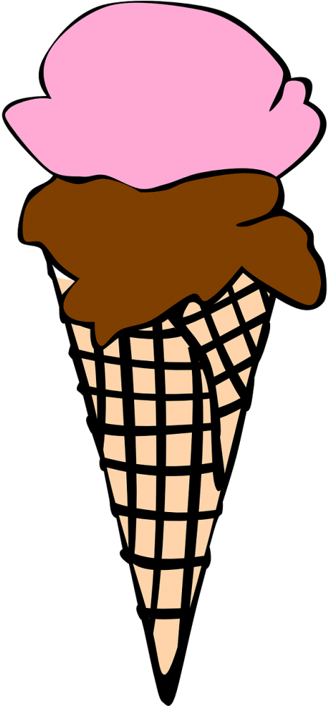 Ice Cream Clip Art Colored - Png Download (500x1000), Png Download