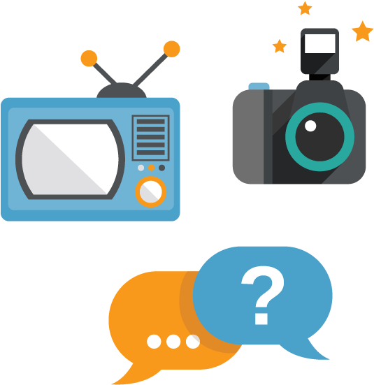 Creative Tv And Radio Production - Television Clipart (587x612), Png Download